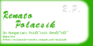 renato polacsik business card